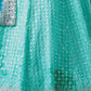 Rajwada Blue Shibori Crepe Embroidered Semi Stitched Lehenga With Unstitched Blouse for Women