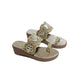 Rajwada Beige Velvet Embellished Heels For Women