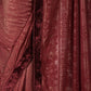 Rajwada Maroon Jacquard Lycra Woven Saree with Unstitched Blouse for Women