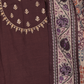 Rajwada Dark Purple Embroidered Cotton Blend Stitched Kurta Set for Women
