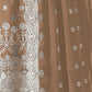 Rajwada Beige Georgette Embroidered Semi Stitched Kurta Set For Women