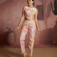 Rajwada Pink Cotton Blend Printed Co-ord Set For Women