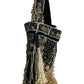 Rajwada Black Velvet Embellished Potli For Women