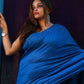 Rajwada Blue Cotton  Saree  With Unstitched Blouse for Women