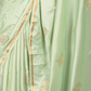 Rajwada Light Green Woven Silk Blend Saree With Unstitched Blouse For Women