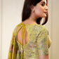 Rajwada Yellow Organza Printed Stitched Lehenga For Women
