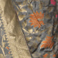 Rajwada Grey Silk Blend Woven Saree with Unstitched Blouse for Women
