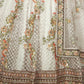 Rajwada White Net Embroidered Semi Stitched Lehenga With Unstitched Blouse for Women