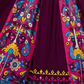 Rajwada Purple Viscose Cotton Printed Semi-Stitched Lehenga For Women