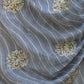 Rajwada Grey Embroidered Simmar Saree with Unstitched Blouse for Women