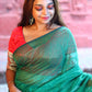 Rajwada Green Cotton  Saree  With Unstitched Blouse for Women