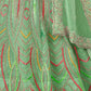 Rajwada Green Net Embroidered Semi Stitched Lehenga With Unstitched Blouse for Women