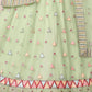 Rajwada Green Net Embellished Semi Stitched Lehenga With Unstitched Blouse for Women