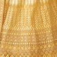Rajwada Mustard Embroidered Organza Semi Stitched Lehenga With Blouse For Women