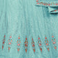 Rajwada Sky Blue Georgette Embellished Semi Stitched Lehenga With Unstitched Blouse for Women