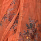 Rajwada Orange Printed Organza Saree With Unstitched Blouse For Women