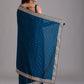 Rajwada Navy Blue Embroidered Art Silk Saree With Unstitched Blouse For Women