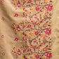 Rajwada Beige Cotton Blend Printed Saree For Women