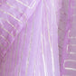 Rajwada Pink Organza Lace Work Saree With Unstitched Blouse For Women
