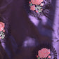 Rajwada Purple Floral Embroidered Georgette Saree with Unstitched Blouse for Women
