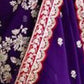 Rajwada Blue Georgette Embellished Saree For Women