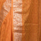 Rajwada Mustard Woven Cotton Blend Saree for Women