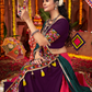 Rajwada Coral Cotton Blend Embroidered Semi-Stitched lehenga For Women