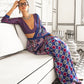 Rajwada Blue Satin Printed Saree With Unstitched Blouse For Women