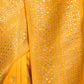 Rajwada Yellow Woven Silk Blend Saree with Unstitched Blouse for Women
