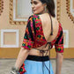 Rajwada Multicolor Rayon Embroidered Stitched Lehenga With Blouse For Women
