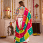 Rajwada Multicolor Viscose Cotton Embroidered Semi-Stitched Lehenga Choli For Women