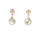 Rajwada White And Gold Stone Studded V-Shape Necklace Set For Women