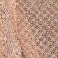 Rajwada Beige Thread Embroidered Net Saree with Unstitched Blouse for Women