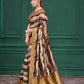 Rajwada Multicolour Silk Blend Woven Printed Saree For Women