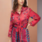 Rajwada Pink Linen Printed Stitched Co-Ord Set For Women