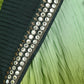 Dark Green Silk Blend Embellished Saree