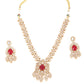 Rajwada Gold Choker Bridal Neck Piece Set For Women