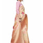 Rajwada Peach Silk Blend Floral Printed Saree For Women