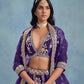 Rajwada Blue Art Silk Embroidered Semi-Stitched lehenga For Women