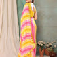 Rajwada Light Yellow Georgette Printed Saree For Women
