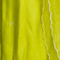 Rajwada Lime Green Viscose Chanderi Embriodered Stitched Kurta Set For Women