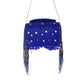 Rajwada Violet Suede Embellished Clutch For Women