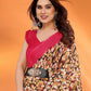 Rajwada Multicolor Silk Blend Printed Saree For Women