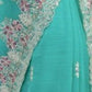 Rajwada Sky Blue Crush Embroidered Saree For Women