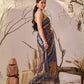 Rajwada Yellow Linen Cotton Printed Saree For Women
