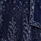 Rajwada Navy Blue Georgette Embroidered Semi-Stitched lehenga For Women