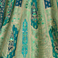 Rajwada Light Green Banarasi Silk Embroidered Semi-Stitched Lehenga For Women