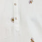 Rajwada White Viscose Silk Embroidered Stitched Kurta For Men