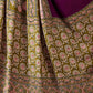 Rajwada Purple And Olive Silk Blend Printed Elegant Saree For Women