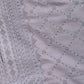 Rajwada Grey Viscose Silk Embellished Stitched Kurta For Men